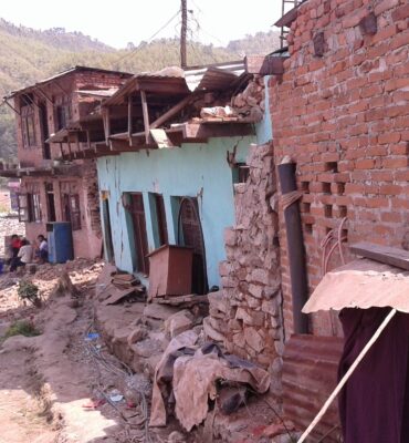 Earthquake destruction in Nuwakot district